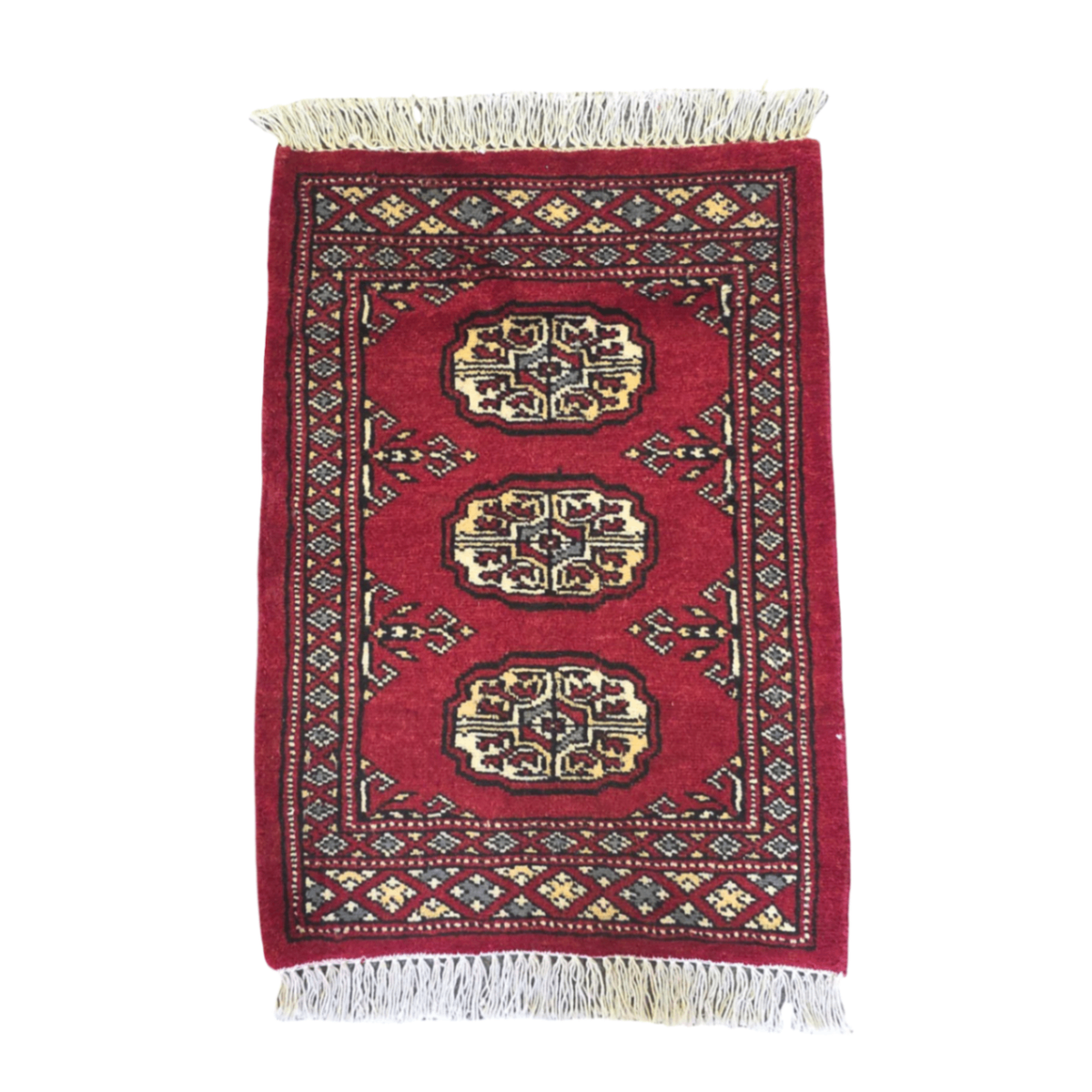 65 x 45 cm Hand Knotted Bokhara – Red Rug