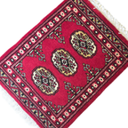 65 x 45 cm Hand Knotted Bokhara – Red Rug
