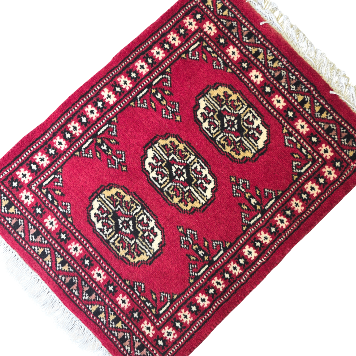 65 x 45 cm Hand Knotted Bokhara – Red Rug