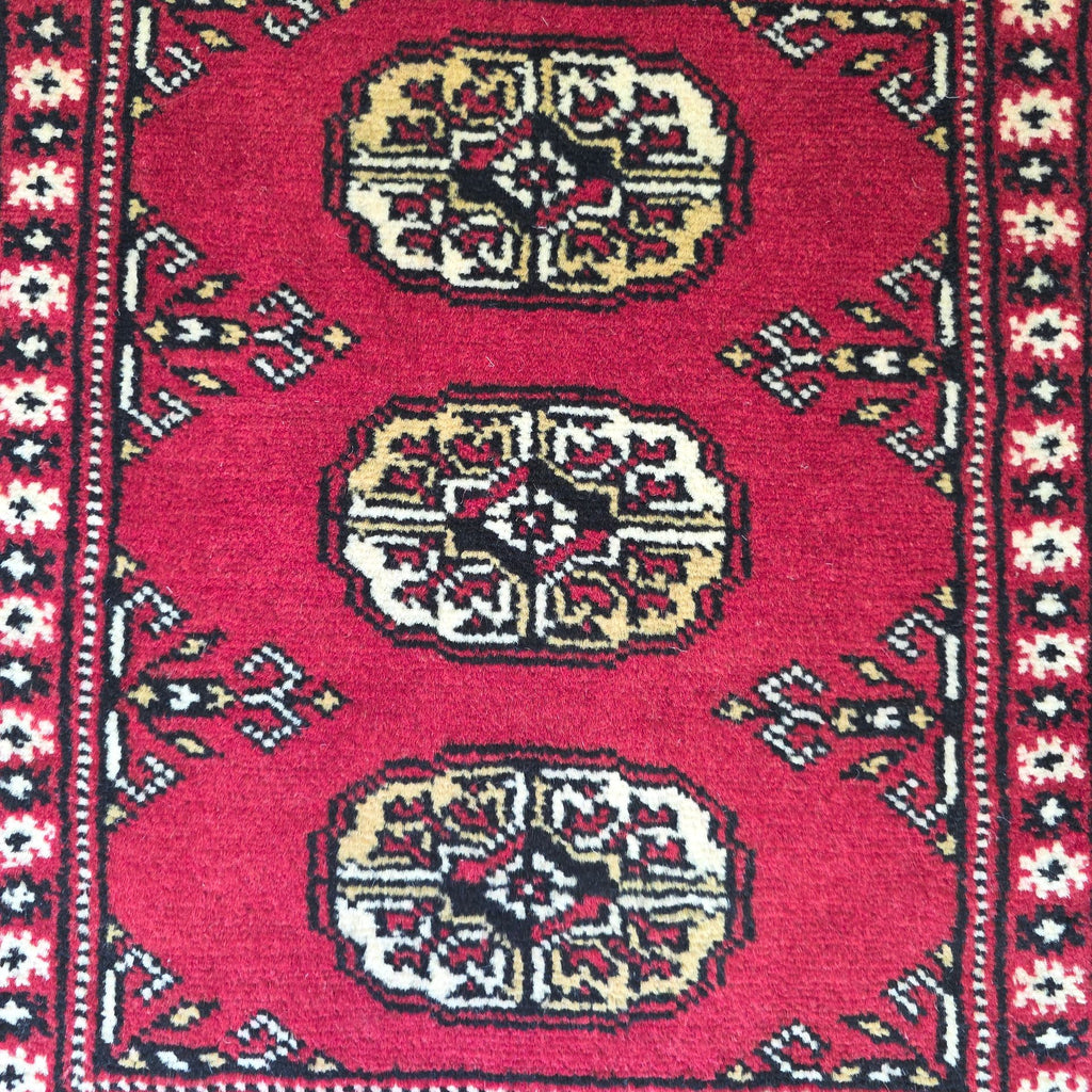 65 x 45 cm Hand Knotted Bokhara – Red Rug