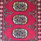 65 x 45 cm Hand Knotted Bokhara – Red Rug