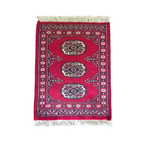 65 x 45 cm Hand Knotted Bokhara – Red Rug