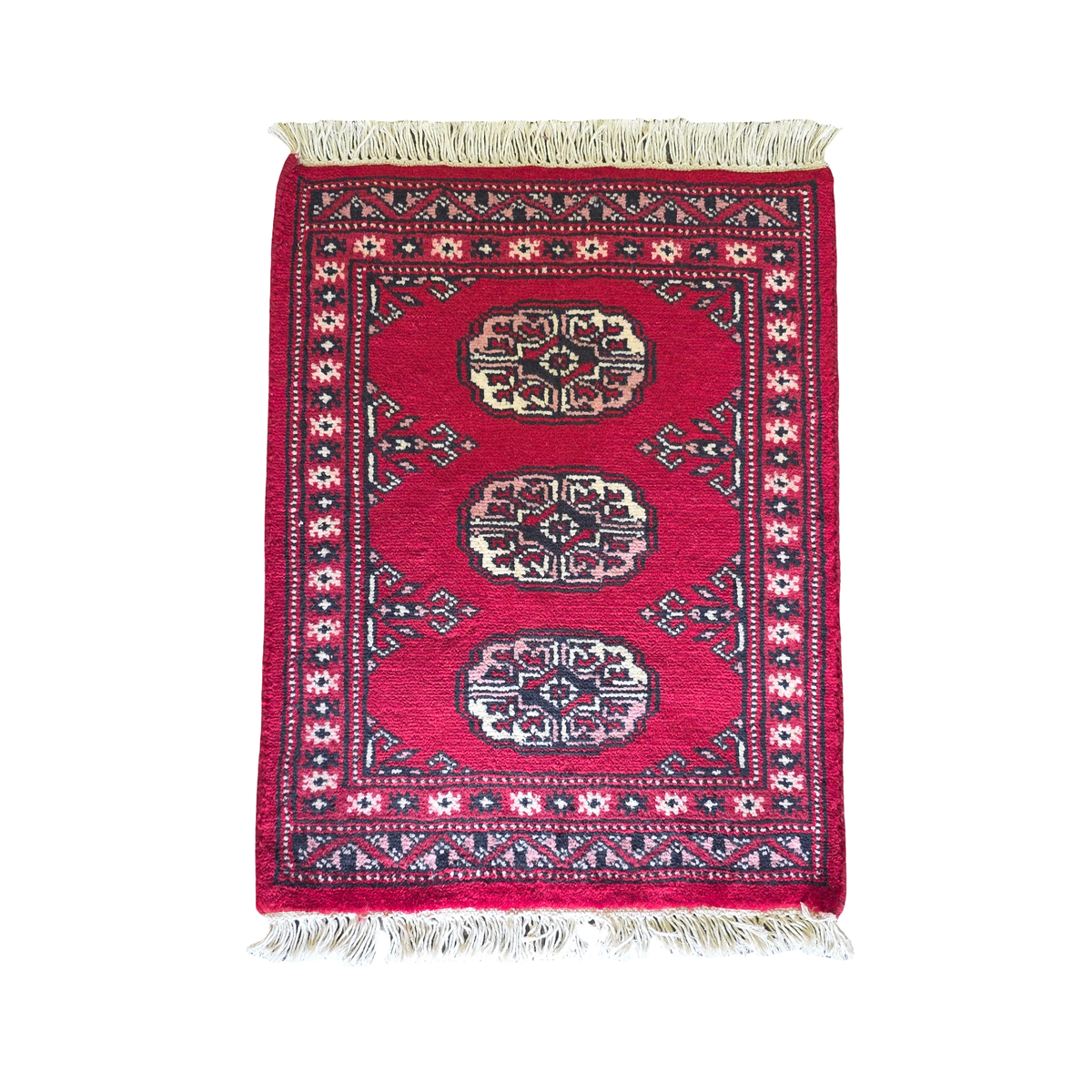 65 x 45 cm Hand Knotted Bokhara – Red Rug