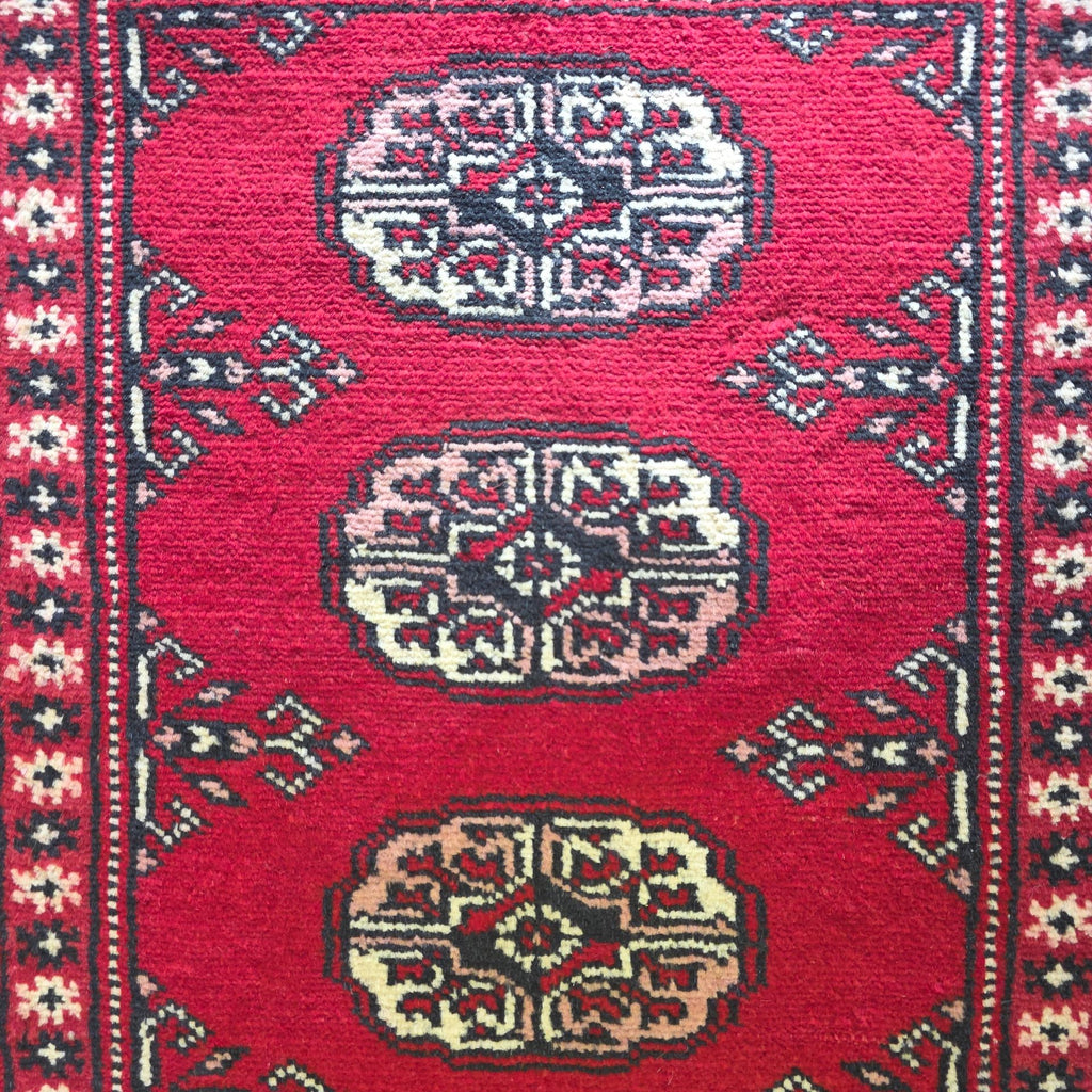 65 x 45 cm Hand Knotted Bokhara – Red Rug