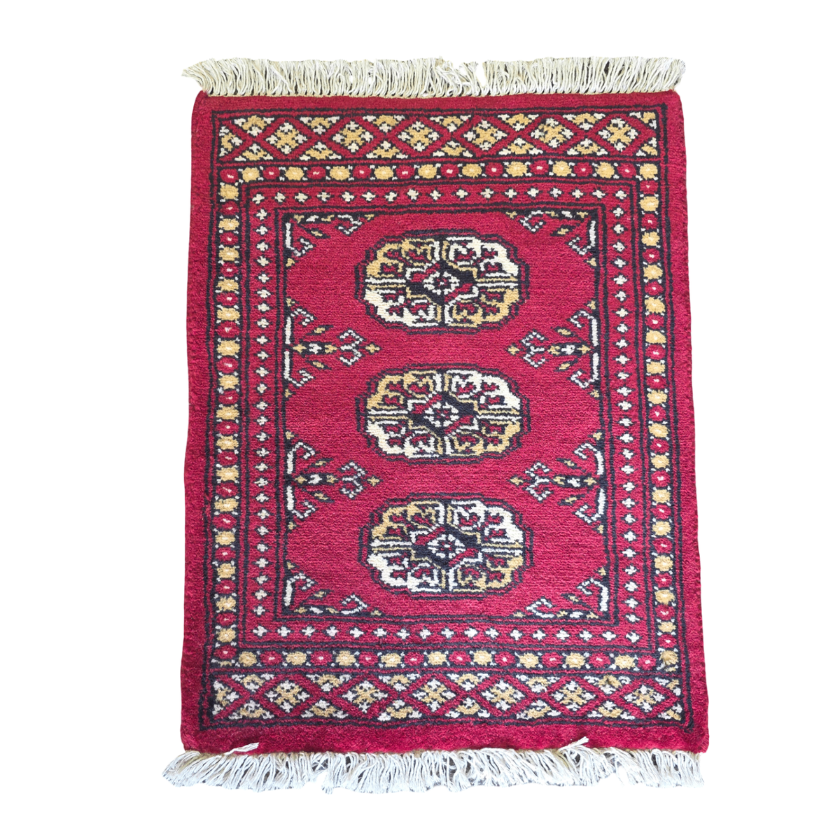 65 x 45 cm Hand Knotted Bokhara – Red Rug