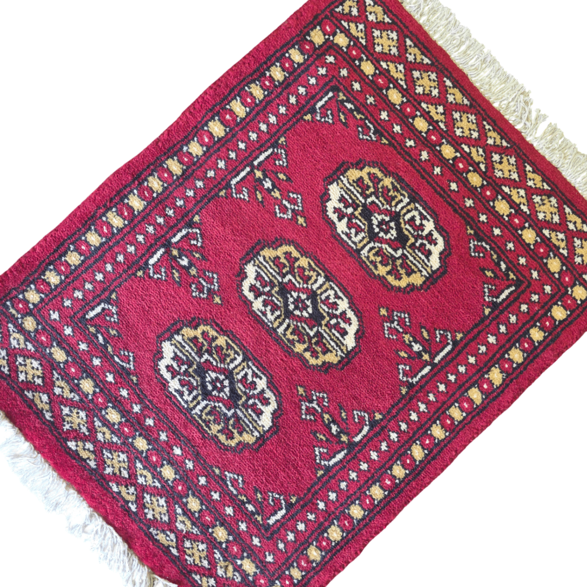 65 x 45 cm Hand Knotted Bokhara – Red Rug