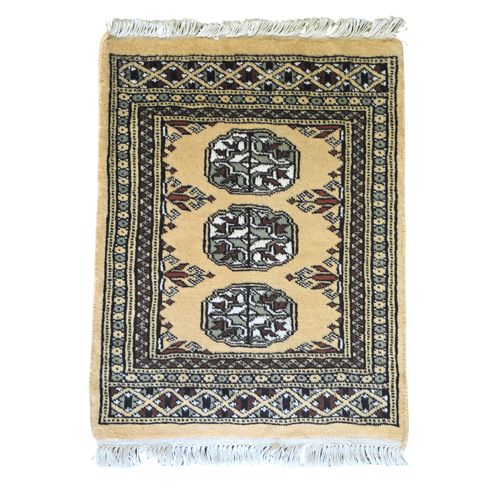 65 x 45 cm Hand Knotted Bokhara – Naples Yellow Rug
