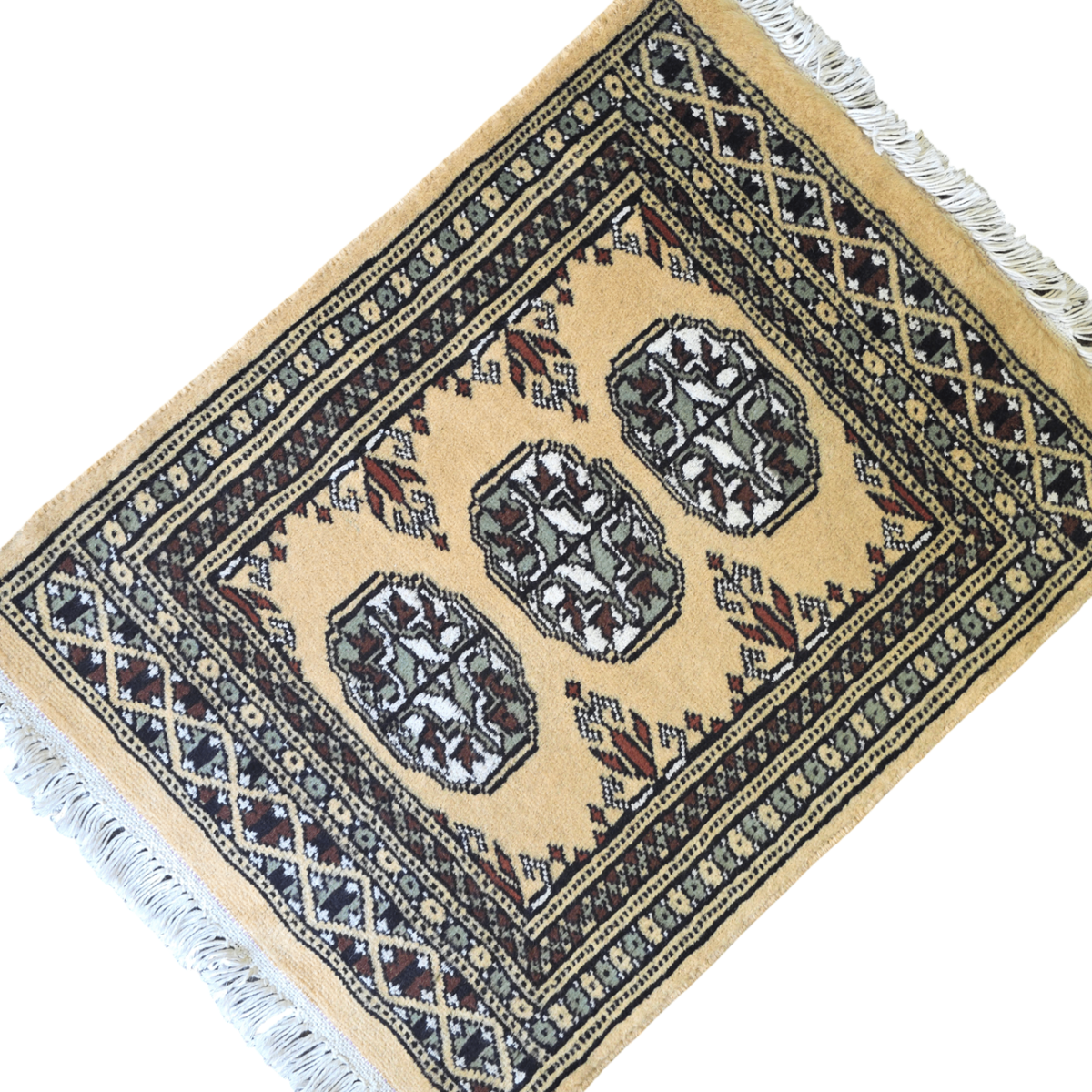 65 x 45 cm Hand Knotted Bokhara – Naples Yellow Rug