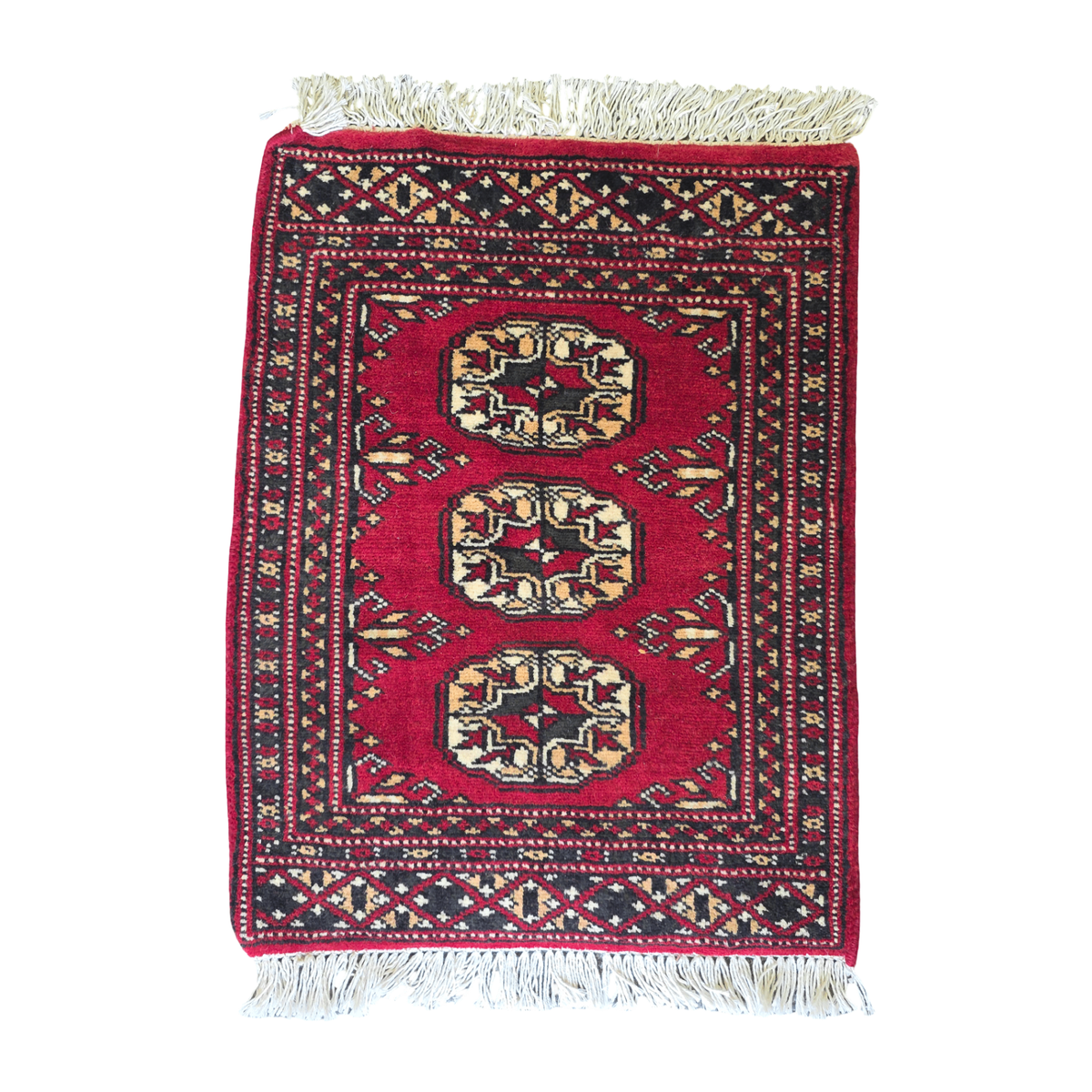 65 x 45 cm Hand Knotted Bokhara – Red Rug