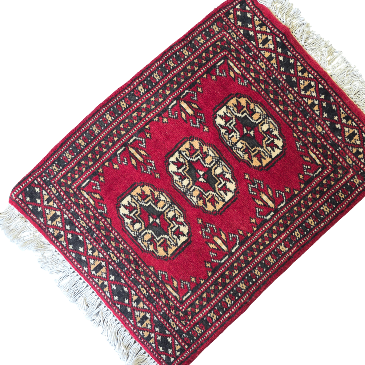 65 x 45 cm Hand Knotted Bokhara – Red Rug