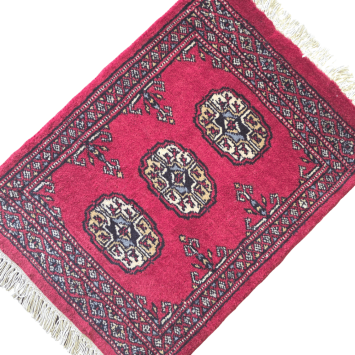 65 x 45 cm Hand Knotted Bokhara – Red Rug