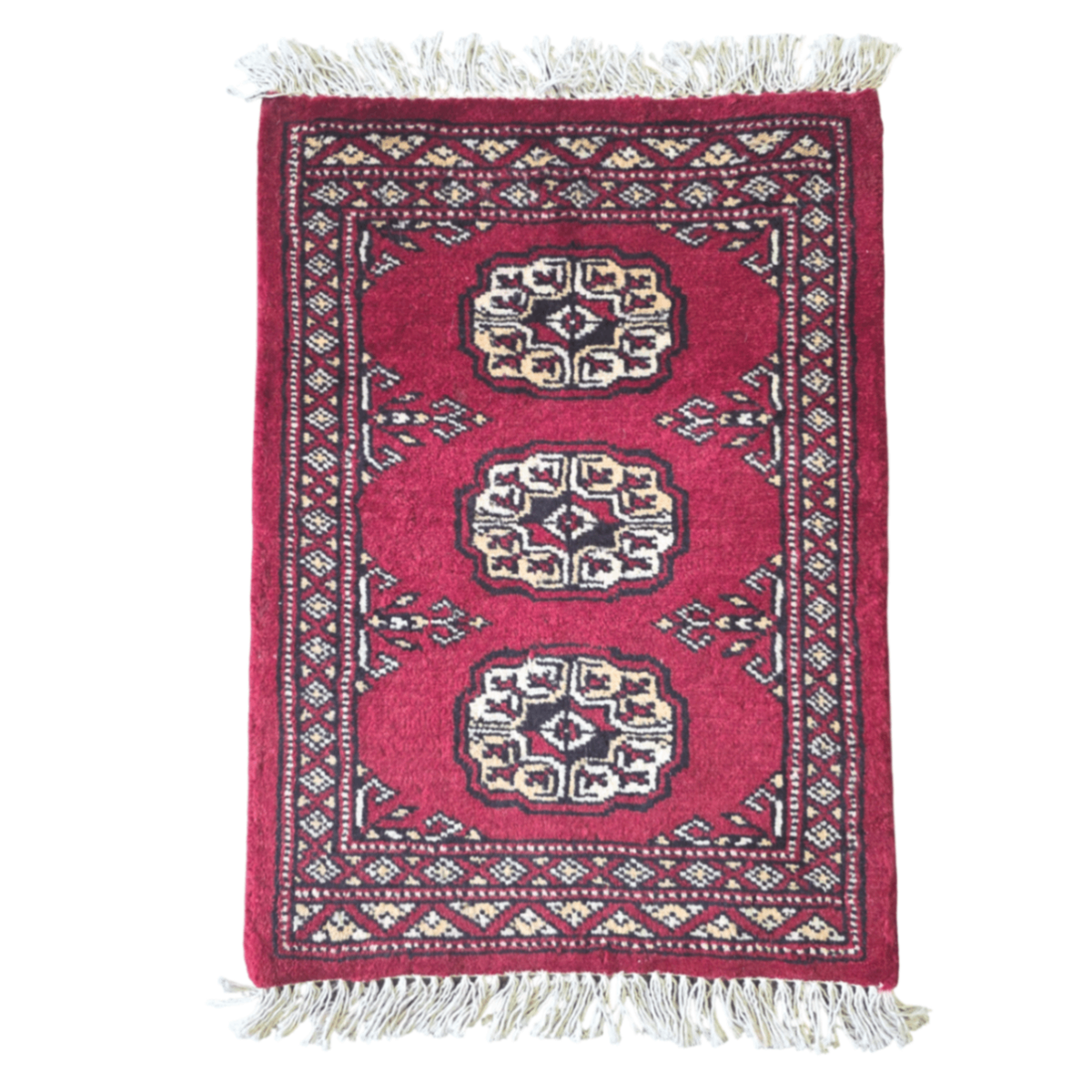 65 x 45 cm Hand Knotted Bokhara – Red Rug