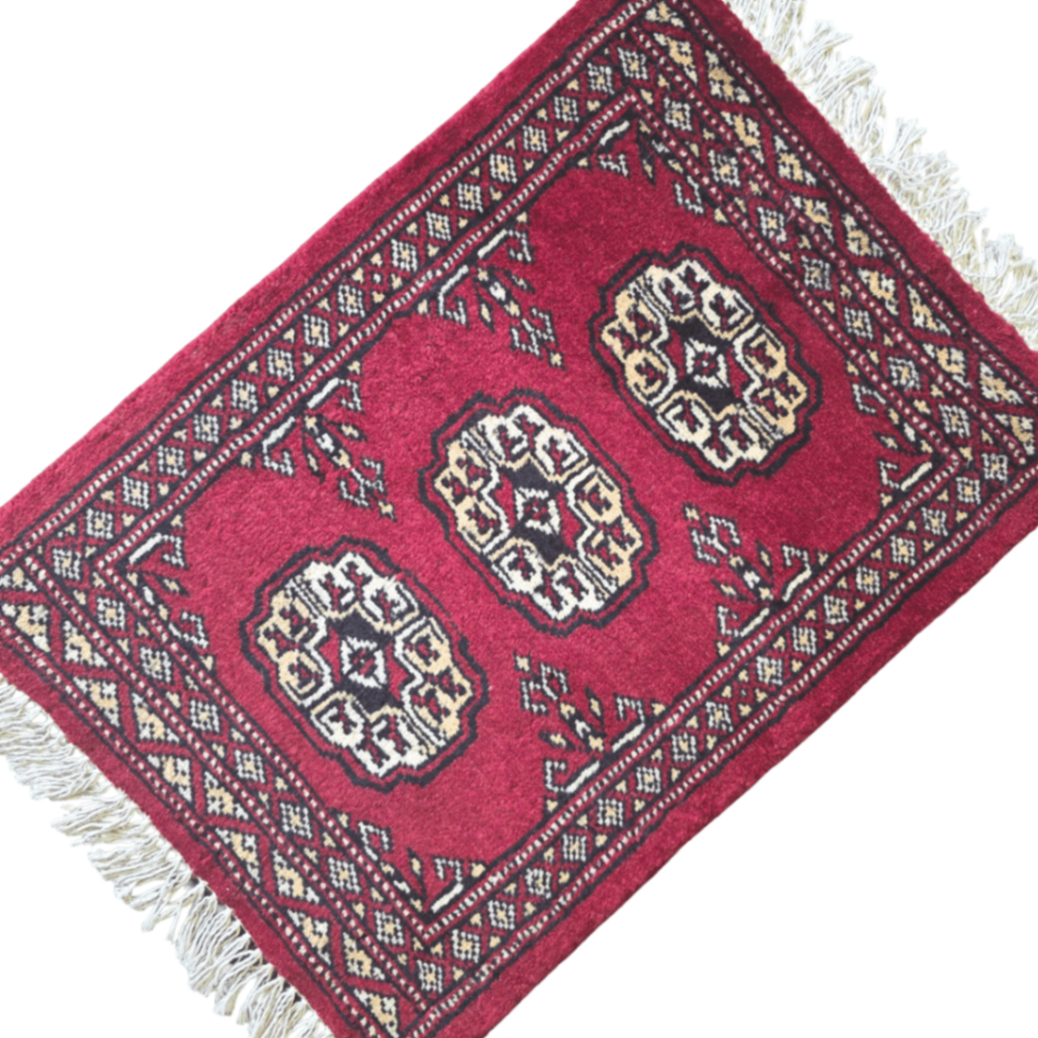 65 x 45 cm Hand Knotted Bokhara – Red Rug