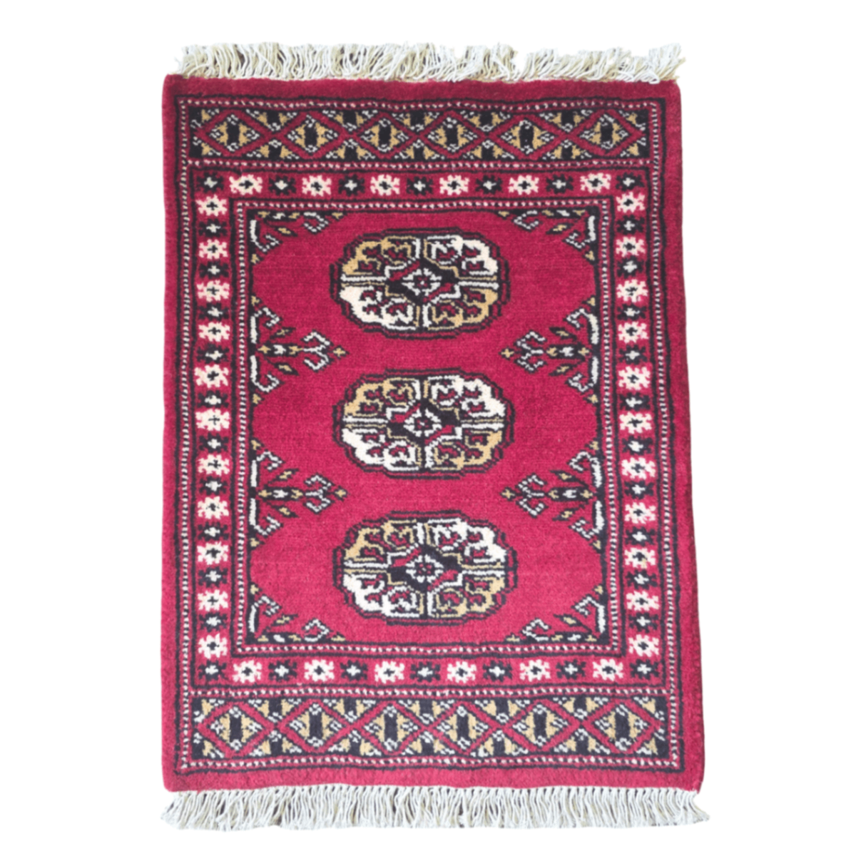 65 x 45 cm Hand Knotted Bokhara – Red Rug