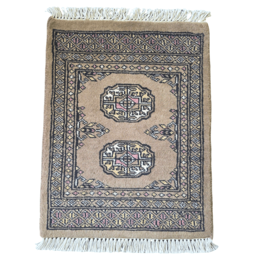 65 x 45 cm Hand Knotted Bokhara – Peanut Brown Rug