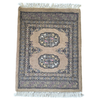 65 x 45 cm Hand Knotted Bokhara – Peanut Brown Rug