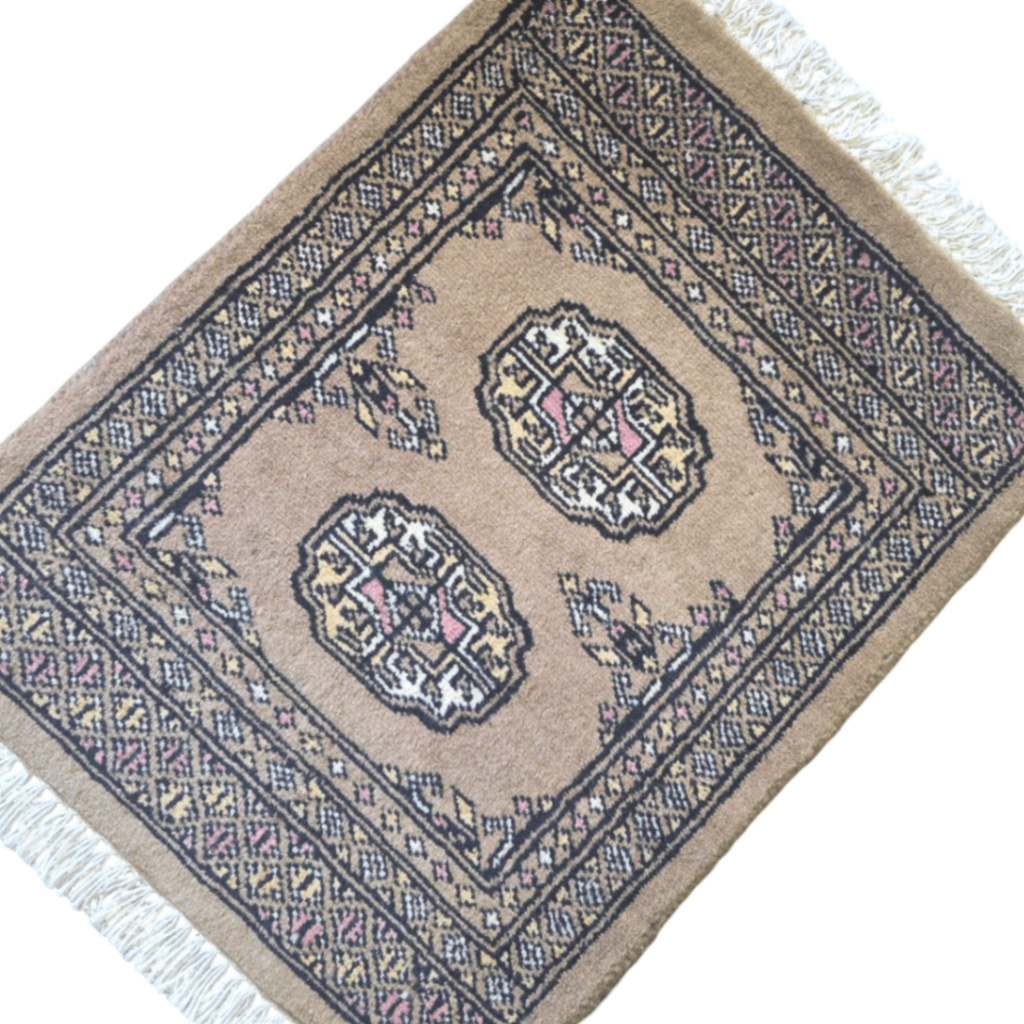 65 x 45 cm Hand Knotted Bokhara – Peanut Brown Rug