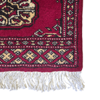 65 x 45 cm Hand Knotted Bokhara – Red Rug