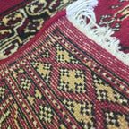 65 x 45 cm Hand Knotted Bokhara – Red Rug