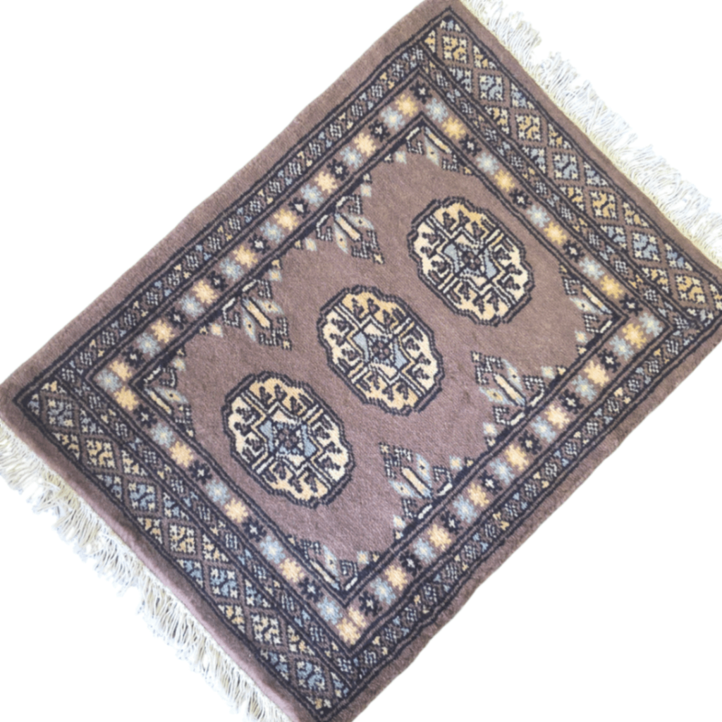 65 x 45 cm Hand Knotted Bokhara – Carob Brown Rug