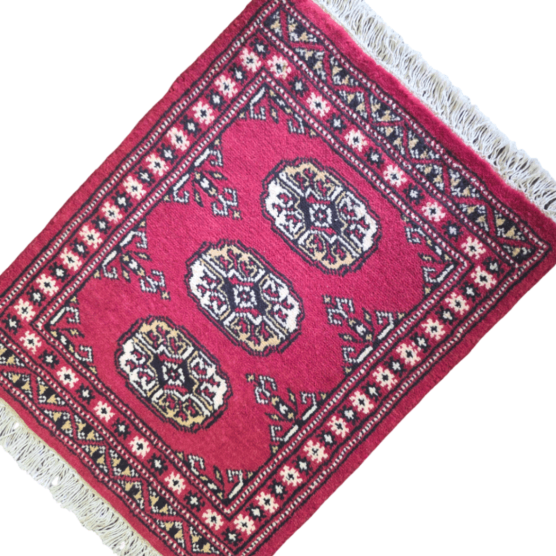 65 x 45 cm Hand Knotted Bokhara – Red Rug