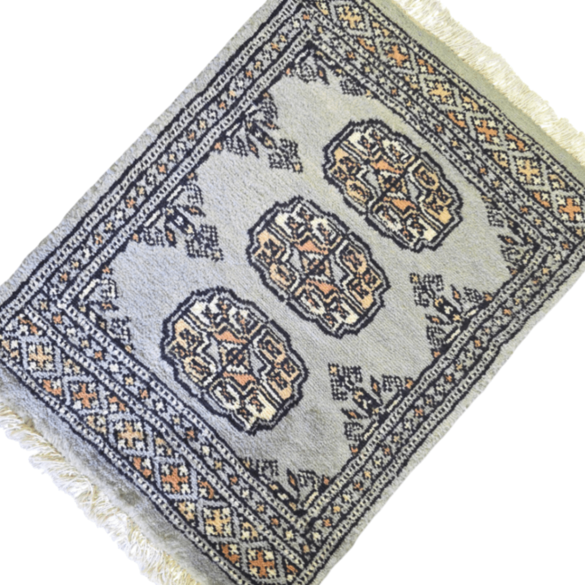 65 x 45 cm Hand Knotted Bokhara – Powder Blue Rug