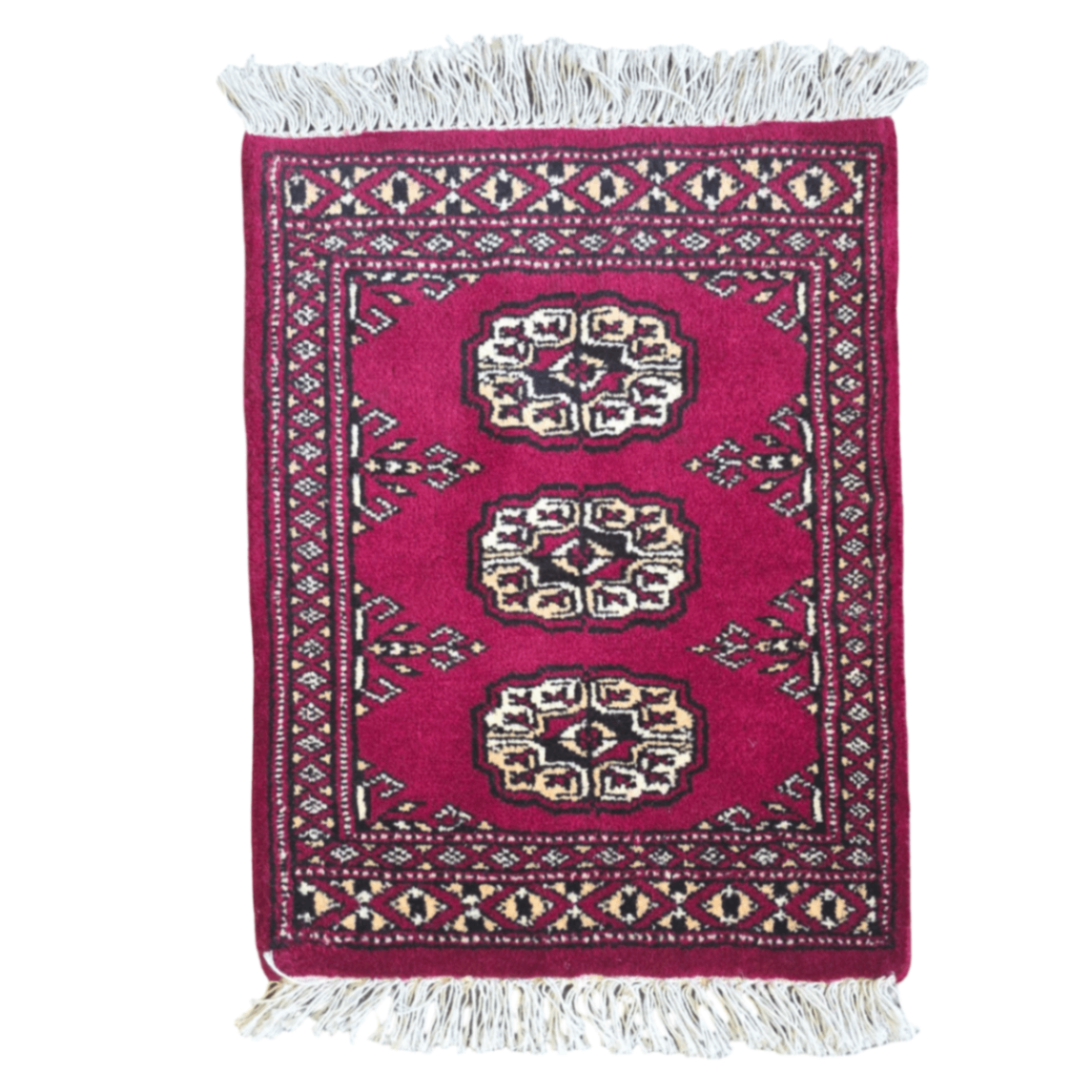 65 x 45 cm Hand Knotted Bokhara – Red Rug