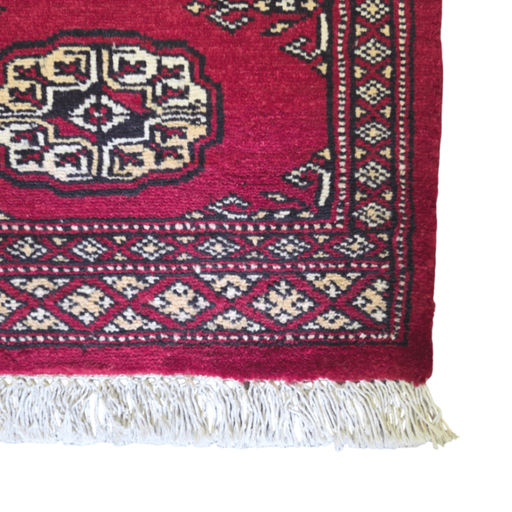 65 x 45 cm Hand Knotted Bokhara – Red Rug