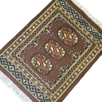 65 x 45 cm Hand Knotted Bokhara – Brown Rug