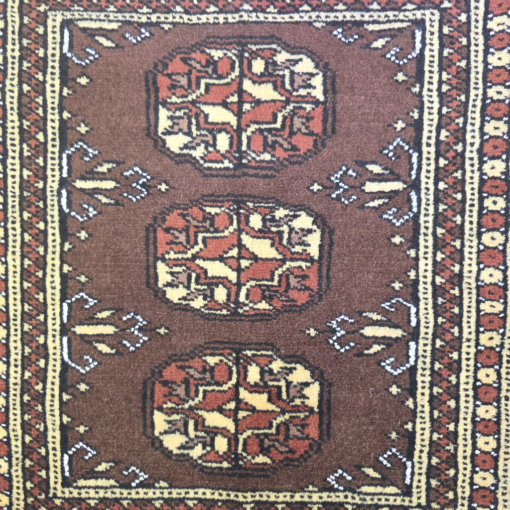 65 x 45 cm Hand Knotted Bokhara – Brown Rug
