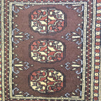 65 x 45 cm Hand Knotted Bokhara – Brown Rug