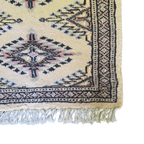65 x 45 cm Hand Knotted Bokhara – Parchment White Rug