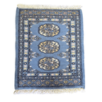 65 x 45 cm Hand Knotted Bokhara – Maya Blue Rug