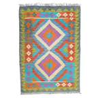 125 x 84 cm Hand Woven Afghan Kilim Rug