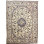 350 x 245 cm Vintage Hand-Knotted Persian Nain 9La Rug – Wool Rug