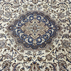 350 x 245 cm Vintage Hand-Knotted Persian Nain 9La Rug – Wool Rug