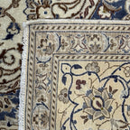 350 x 245 cm Vintage Hand-Knotted Persian Nain 9La Rug – Wool Rug