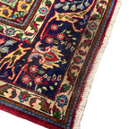 345 x 255 cm Hand Knotted Vintage Persian Tabriz Wool – Red Rug