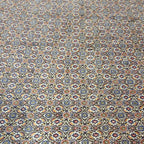 345 x 240 cm Hand Knotted Persian Moud Wool & Silk Rug – Ivory & Red