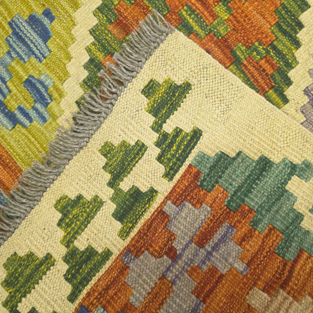 203 x 129 cm Hand Woven Afghan Kilim Rug