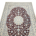 300 x 200 cm Persian Dark Red Kashan Rug, Floral Pattern