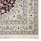 300 x 200 cm Persian Dark Red Kashan Rug, Floral Pattern