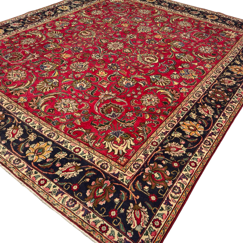 340 x 290 cm Hand Knotted Persian Tabriz All Over – Wool Rug