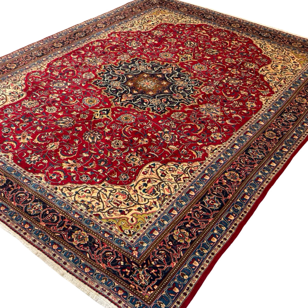 350 x 273 cm Hand Knotted Persian Sarough – Wool Medallion Rug