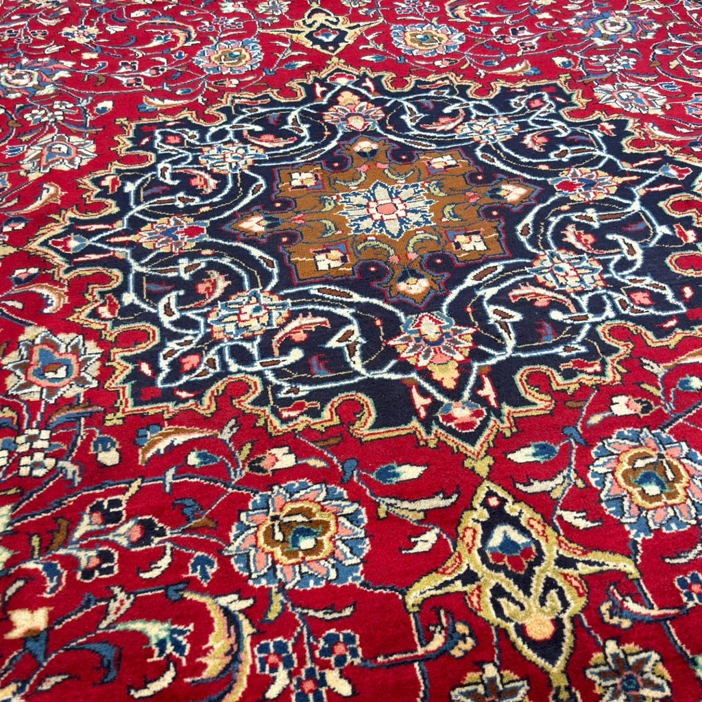 350 x 273 cm Hand Knotted Persian Sarough – Wool Medallion Rug
