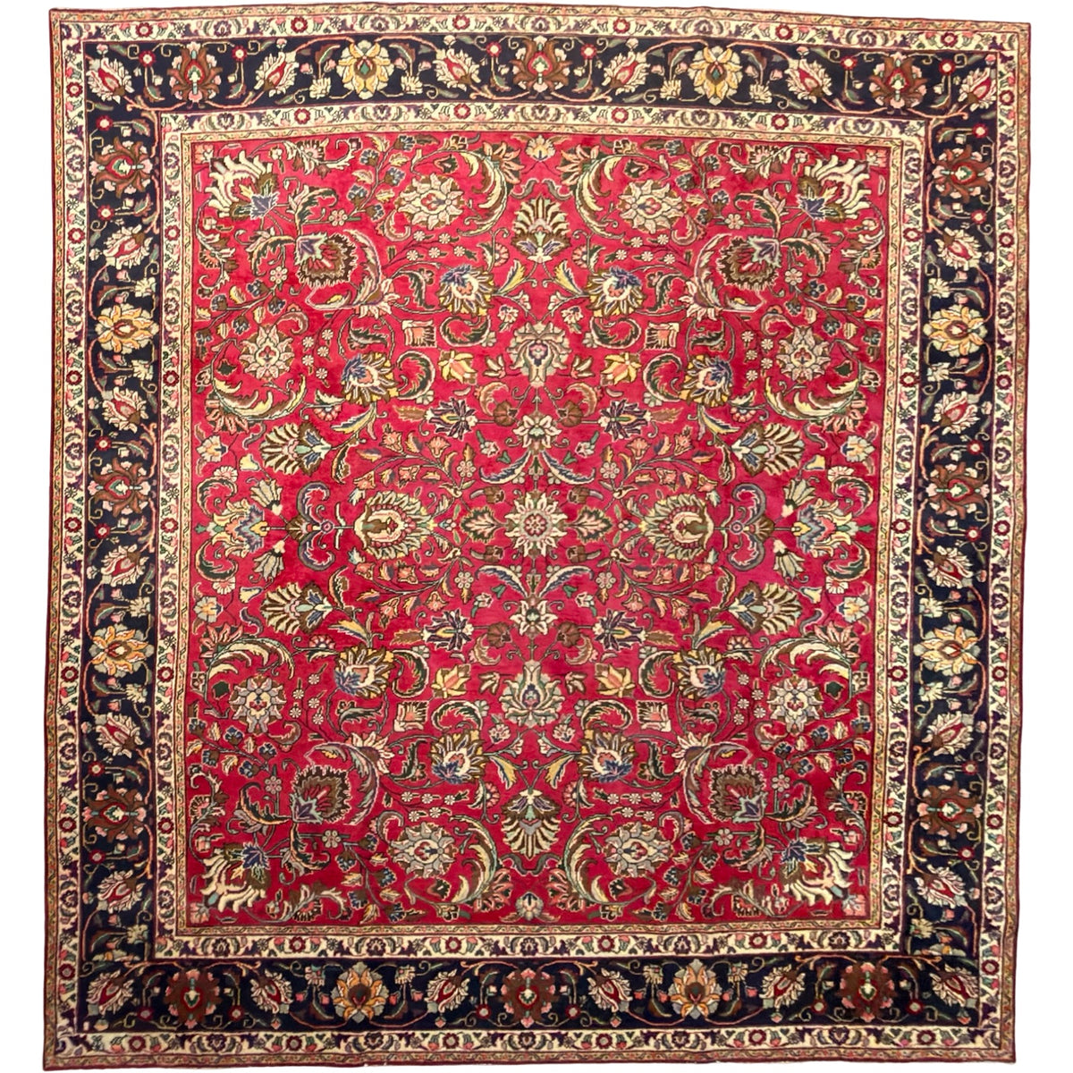 340 x 290 cm Hand Knotted Persian Tabriz All Over – Wool Rug