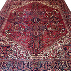391 x 310 cm Hand Knotted Antique Heriz Persian – Wool Rug