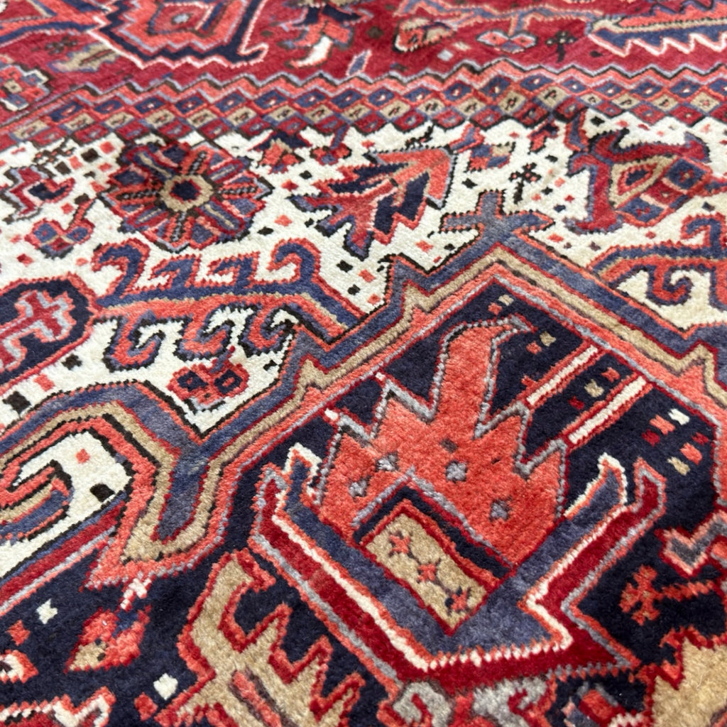 391 x 310 cm Hand Knotted Antique Heriz Persian – Wool Rug