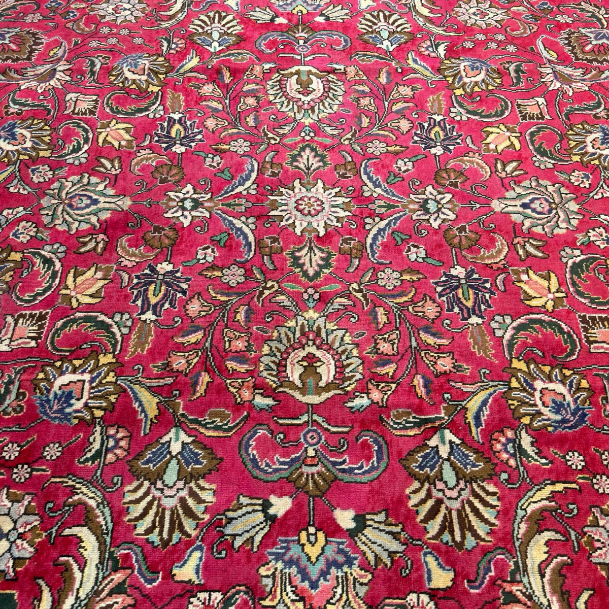 340 x 290 cm Hand Knotted Persian Tabriz All Over – Wool Rug