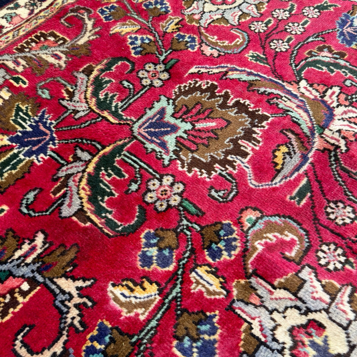 340 x 290 cm Hand Knotted Persian Tabriz All Over – Wool Rug